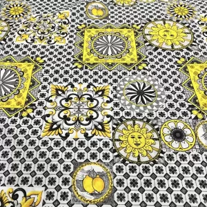 la tessil casa Tessuto Collezione Sicilia Fantasia Geometrica Misto Cotone